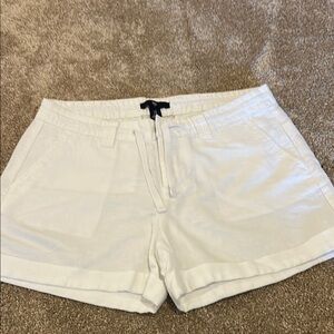Women's White Casual Shorts